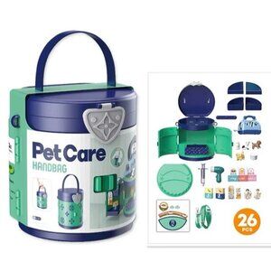 Pet Care Handbag Cat Dog Toy Set – Pretend Play Clinic Purse Carry Case
